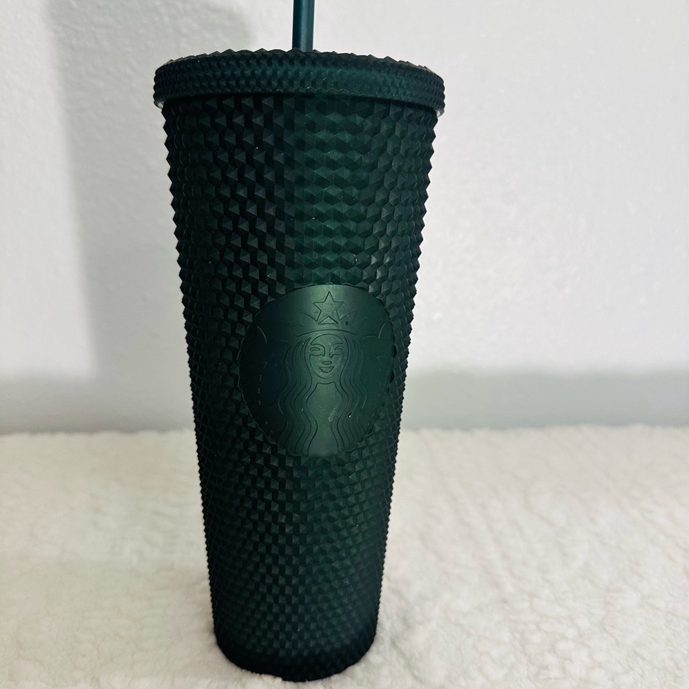Starbucks Dark Green Textured Tumbler